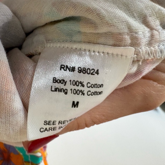 Anthropologie LOVE THE LABEL FLORAL PRINT FRONT ZIPPER DRESS - Picture 11 of 12